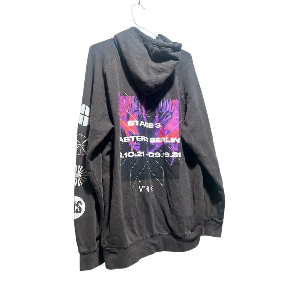 Rare Valorant 2021 VCT Berlin Video Game Yoru Sentinels Mens XL Gray Hoodie